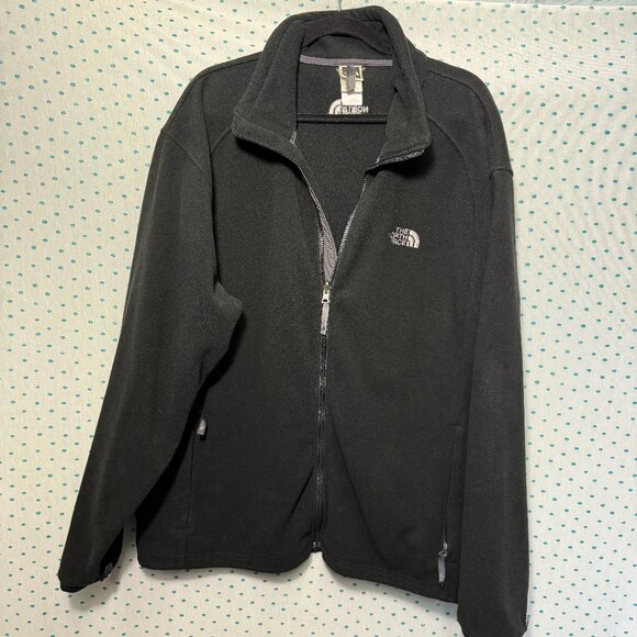 The North Face Men's Black Zip-Up Fleece Jacket - Picture 1 of 4